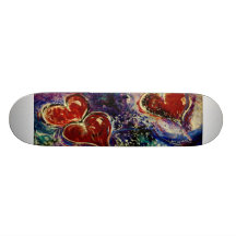 Hjärtor på drift skateboard deck