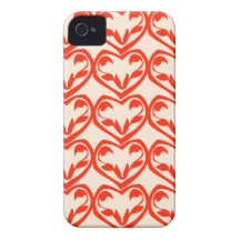 Hjärtor på parad iPhone 4 Case-Mate cases