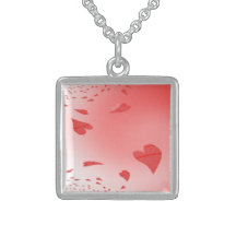Hjärtor på rosa halsband