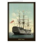 Hms-segern noterar kortet