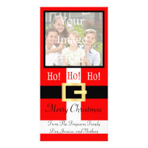 Ho ho ho god julSanta kostym Photocard Fotokort Mall