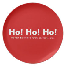 Ho! Ho! Ho! Ho med banta! Helgdagkakan pläterar Dinner Plate