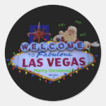 HO HO HO Las Vegas god julSANTA klistermärkear