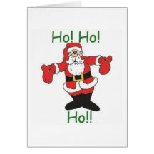 Ho Ho Ho Santa Hälsningskort
