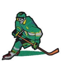 Hockey broderad skjorta