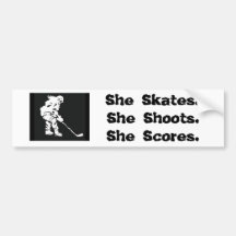 Hockeyflickabildekal