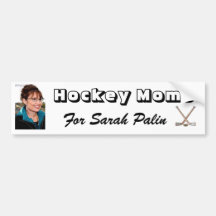 Hockeymammor för Sarah Palin! Bildekal