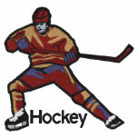 Hockeyspelare broderad skjorta