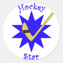 Hockeystjärna Klistermärke