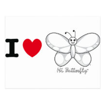 Hög Butterfly® vykort