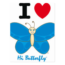 Hög Butterfly® vykort