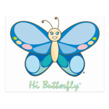Hög Butterfly® vykort