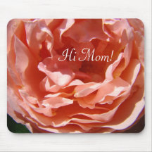 Hög mamma! Blom- ro för rosa rosblommamousepad Mus Mattor