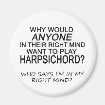 Höger varar besvärad harpsichorden magneter för kylskåp