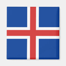 Högkvalitativ flagga för island kylskåps magneter