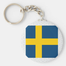 Högkvalitativ flagga för sverige nyckel ring