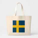 Högkvalitativ flagga för sverige tote bag