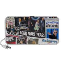 Högtalare 2012 för Collage för Obama segerFront Pa