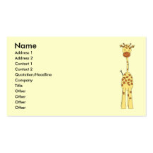 Högväxt gullig giraff. TecknadAnimal. Visit Kort