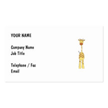 Högväxt gullig giraff. TecknadAnimal. Visit Kort