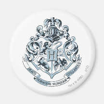 Hogwarts vapensköldblått magneter för kylskåp