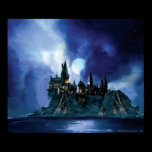 Hogwarts vid månsken affischer