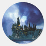 Hogwarts vid månsken klistermärken