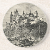 Hohenzollern Castle in Stuttgart, Germany Beverage Coaster