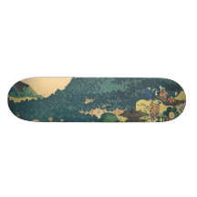 Hokusai: Cirkulärgrästräden av Aoyama Skate Board Deck