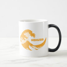 Hokusai - underbaren vinkar kaffe koppar
