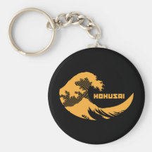 Hokusai - underbaren vinkar nyckelringar