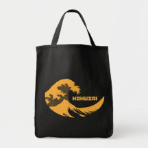 Hokusai - underbaren vinkar tote bag