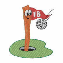 Hole in one broderade jackor