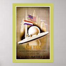 Holland Amerika fodrar New York Affisch