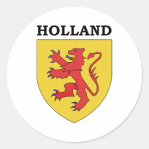 Holland Rund Klistermärke