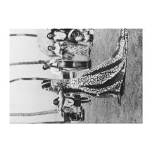 Holoku Hula dansare med musikbandet PhotographHawa Kanvastryck