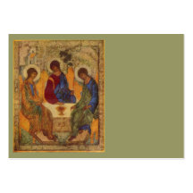 Holy Trinity with Wings c1410 Business Card Template