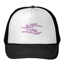 hon ändrar allt henne handlag - lilaglöd baseball hat