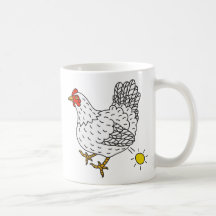 Hönan som lägger de guld- äggen kaffe mugg