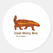 Honey badger - kall berättelse Bro. Berätta den ig Klistermärken