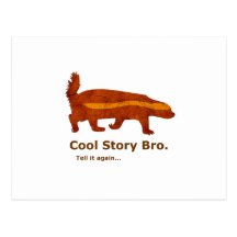 Honey badger - kall berättelse Bro. Berätta den ig Vykort