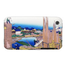 Honjo Tatekawa, timberyarden på Honjo Hokusai iPhone 3 Hud