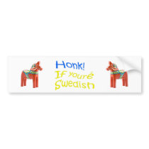 HonkIfYouAreSwedish klistermärke