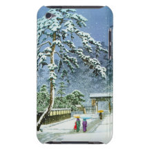 Honmonji tempel i snö. Hasui Kawase Case-Mate iPod Touch Case