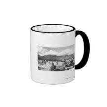 Honolulu den Hawaii staden beskådar från Aloha tor Kaffe Muggar