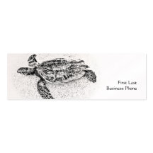 Honu - hawaiansk havssköldpadda visit kort