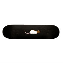 Hooded älsklings- Rat. för brunt och för vit Skate Board