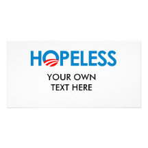 HOPPLÖSA Anti-Obama - Anpassade Foto Kort
