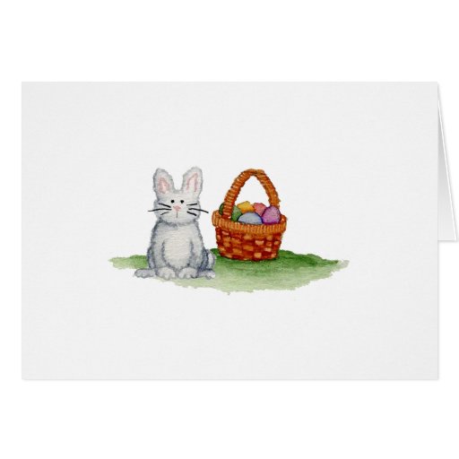 Hoppy påskharekort