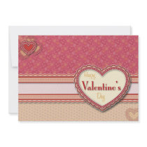 Hor för valentinhjärtainbjudan 5X7